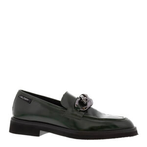 Carl Scarpa Elsinore Green Leather Loafers